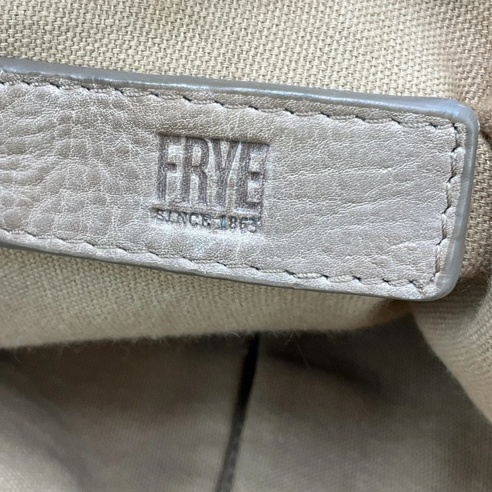 Frye Nora Knotted Hobo Shoulder Tote Beige Soft Leather With Dust Bag - Picture 14 of 16